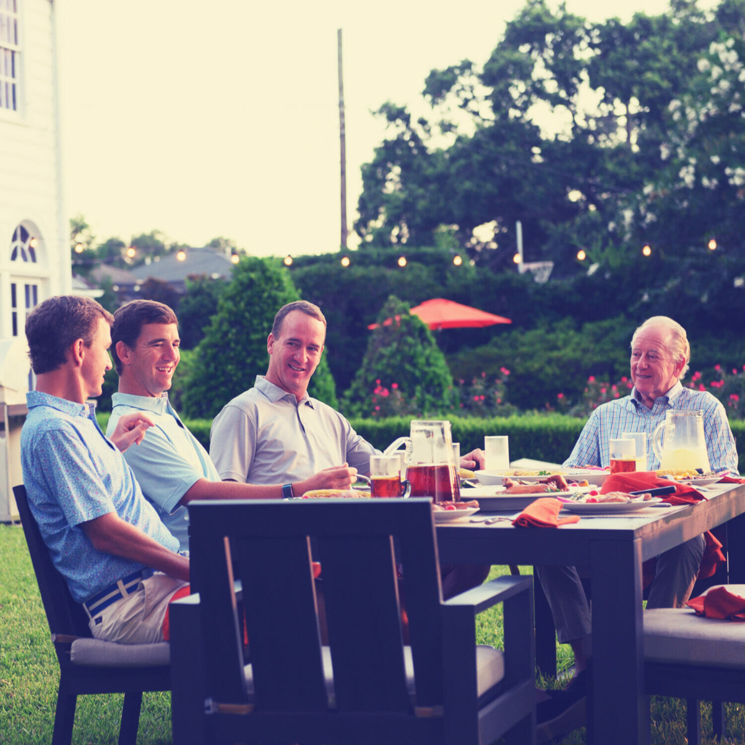 Launching BBQ Guys new campaign with the Manning Family